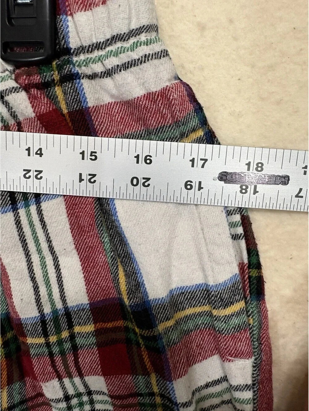 Sleep Pants L Red Plaid Old Navy Cotton Drawstring Lounge